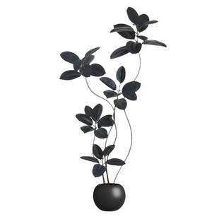 仿真黑金刚橡皮树客厅大盆栽高级室内办公室大型仿生绿植装饰植物