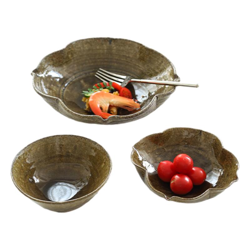 爱悦居日本进口青唐津碗具家用碗盘新款日式漂亮饭碗菜盘水果餐具