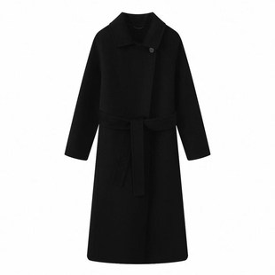 尔东秋冬新款高端奢品100%纯钻石驼绒大衣正肩中长款经典一粒扣