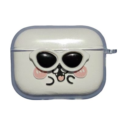 墨镜熊oppo encoair4pro保护套encofree4耳机套encoair4i可爱encoair4