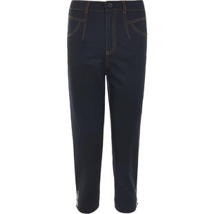 渔牌女装裤子女2024新款夏季薄款重要微弹休闲直筒七分裤FGGB6225