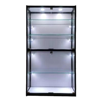 钢化玻璃手办高达展示