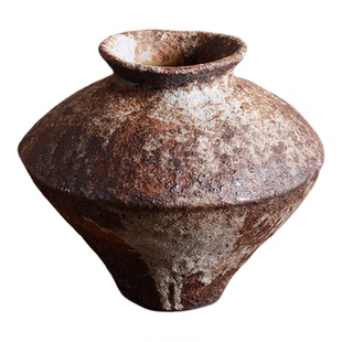 山归来花瓶侘寂风陶罐复古禅意茶室餐桌摆件仿古陶艺插花器水培