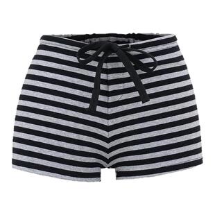 liviahome【居家bi备】条纹美式超短裤可外穿夏季辣妹包臀热裤子