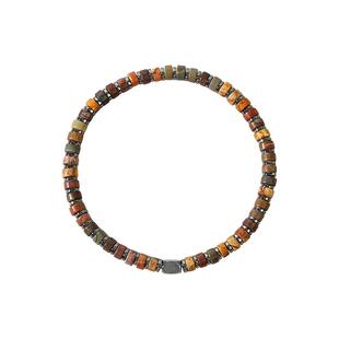 CCO细珠手串男士棕色串珠手链复古金牛座珠串配饰饰品送男友礼物