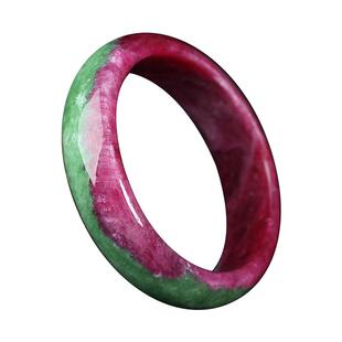 【孤品】鸿运映翠·收藏级高瓷红绿宝手镯亲宝水晶玉石饰品女礼物