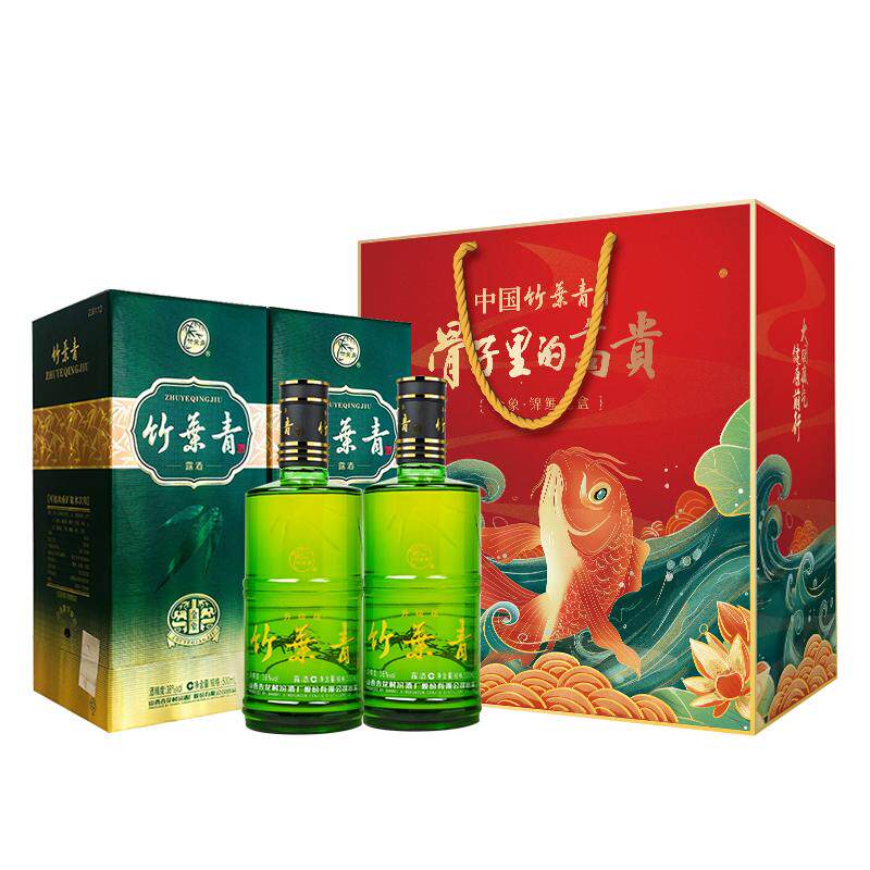 竹叶青1000ml38度汾酒白酒