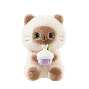 伶俐暹罗猫玩偶公仔可爱猫咪抱枕毛绒玩具送女孩生日礼物抱睡娃娃