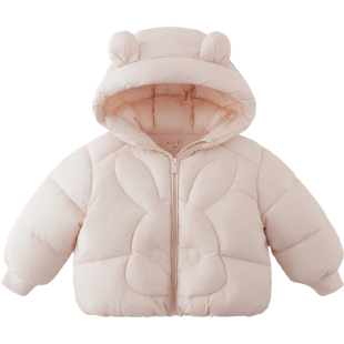 [商场同款]马克珍妮女童小兔子云感保暖羽绒服宝宝保暖冬装551711