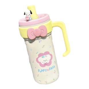 保温杯女士高颜值不锈钢内胆吸管冰霸杯大容量大肚杯男女学生水壶