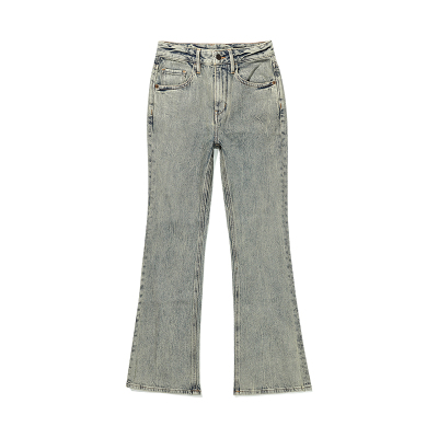 ABLEJEANS琵琶裤复古牛仔裤高腰