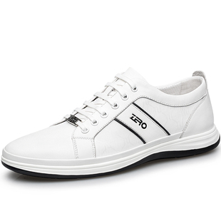 Zero零度男鞋官方正品真皮休闲皮鞋2025秋冬英伦百搭软底休闲鞋潮