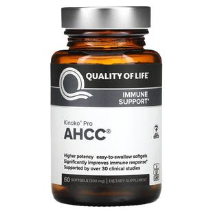 美国Qualityof Life免疫优化AHCC软凝胶帮助细胞活性体抵抗