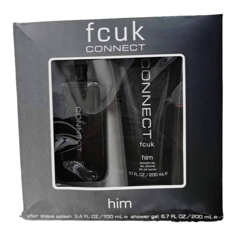 七夕礼物 美国FCUK男士香水沐浴露礼盒须后乳送男友老公清爽正品