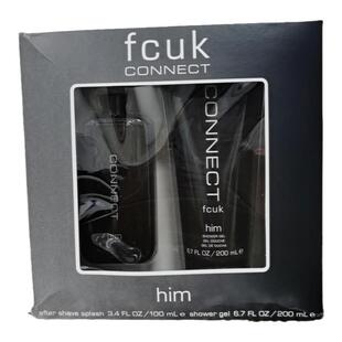 七夕礼物 美国FCUK男士香水沐浴露礼盒须后乳送男友老公清爽