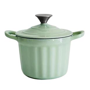 立德尔铸铁珐琅锅小号焖煮锅家用多功能炖锅焖炖盅饭釜煲汤一人食