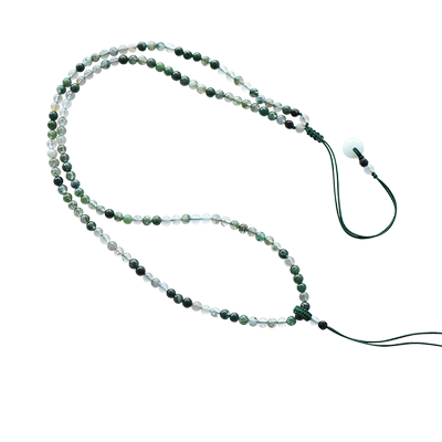 水草玛瑙散珠链吊坠挂绳翡翠玉佩