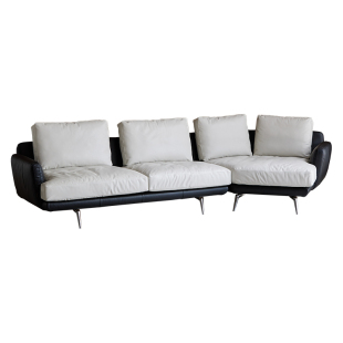 高端大气全真皮沙发头层牛皮客厅轻奢高级大户型四人位油蜡皮沙发