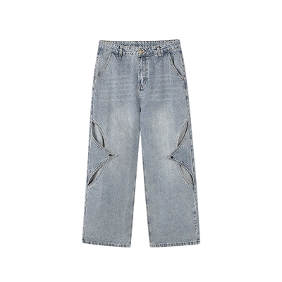 bosie伯喜个性无性别阔腿牛仔裤