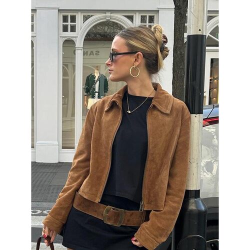 X 79844 Retro Short Collar Jacket 美拉德翻领夹克 跨境欧