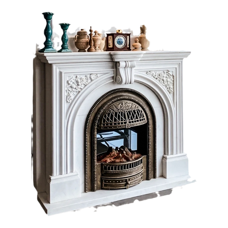 天然大理石壁炉百搭款
