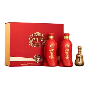 50度口子窖6年礼盒550ml*6瓶整箱安徽纯粮固态发酵兼香型酒含礼袋