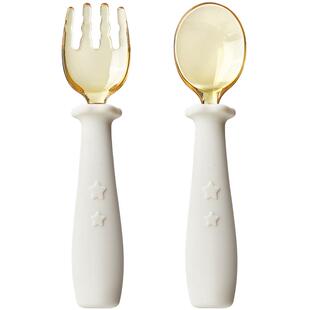 乐扣乐扣宝宝勺子婴儿吃饭训练辅食勺自主进食学食勺儿童餐具套装