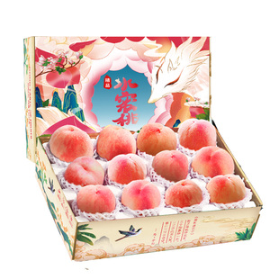 正宗春雪水蜜桃新鲜水果桃子当季整箱礼盒现摘5斤脆桃子顺丰包邮