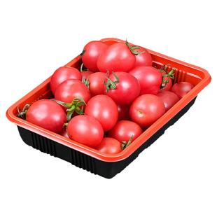 鲜元超市一次性红黑生鲜托盘水果蔬菜包装盒长方形食品加厚打包盒