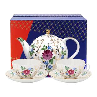 俄皇LOMONOSOV草之祝愿系列欧式高档精致陶瓷咖啡杯碟套装礼盒