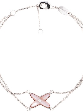 天然母贝字母叠戴手链女轻奢小众