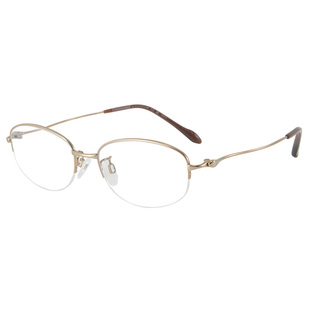 CHARMANT夏蒙女款商务系列近视眼镜框气质半框钛材眼镜架CH38719