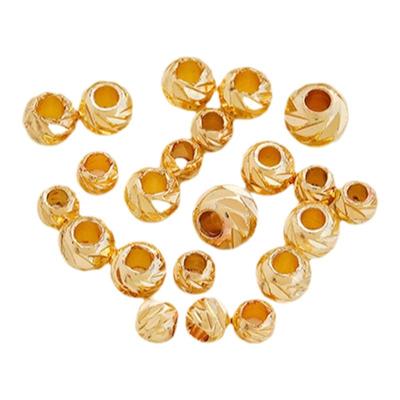 保色手工串手链14k包金首饰散珠