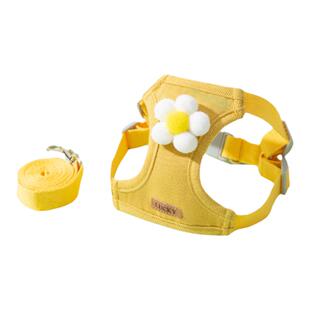 小狗狗牵引绳背心式小型幼犬泰迪比熊博美网红胸背带狗链子遛狗绳