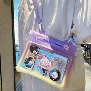 手机防水袋可触屏大容量气囊密封袋透明漂流游泳浮潜防水包可斜挎