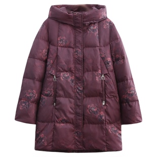 依佈中老年女士2025冬装新款羽绒服60岁老年人保暖外套大码妈妈装