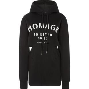 【折扣】YCH 字母图案装饰女士连帽卫衣