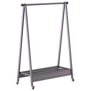 卧室挂衣架落地家用简易衣服挂架单杆移动衣帽架床边衣服收纳神器