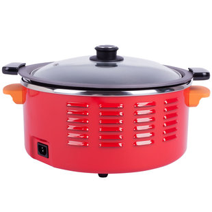 酷克自动锅巴饭粥电饭煲4L铸铁锅内胆无涂层农家柴火锅巴饭专用