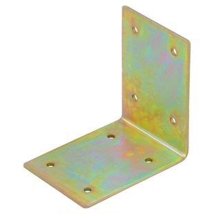 铁角码彩锌90度L型直角加厚支架8孔固定家具桌椅连接件铁托架配件