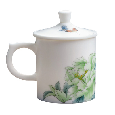 妙莲天香庄晓明大师手绘茶杯