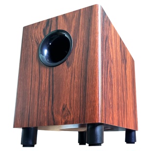 8寸低音炮空音箱体木质无源底部喇叭孔前倒相重音喇叭5.1家用外壳