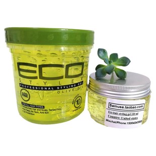 Eco hair styling gel olive oil 橄榄油发胶定型啫喱100mlpack