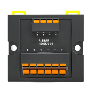 日星转接端子排plc微型快接模组分线端子台40进40出导轨式分线盒