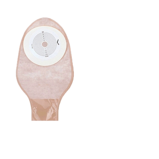 康乐保安舒1902 一件式造口袋平面肠造瘘袋 一次性半透大便袋60mm