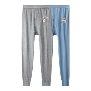 秋裤男士纯棉青少年2025新款全棉毛裤冬季衬裤线裤男款大童保暖裤