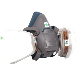 3M6502QL防毒面具农药化工气体防甲醛喷漆装修异味防打磨粉尘面罩