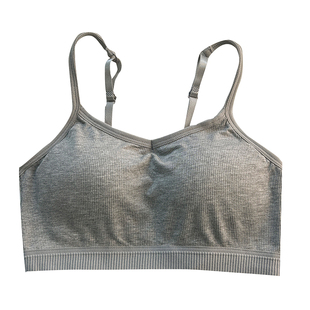 少女内衣初中生运动美背吊带小背心一体小胸聚拢加厚学生文胸内搭