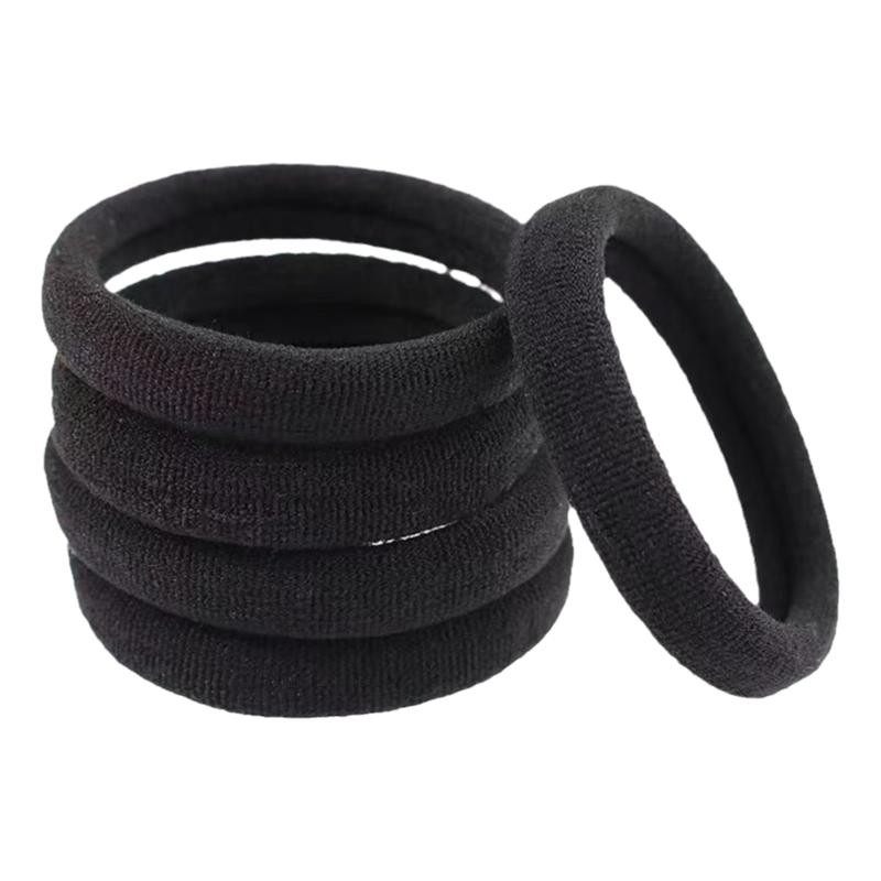 头绳女新款高弹力耐用网红加粗发绳无接缝扎头发皮筋加厚黑色发圈