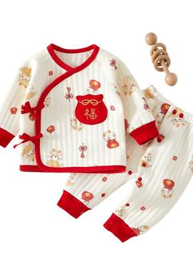温巢龙年新生婴儿衣服分体套装